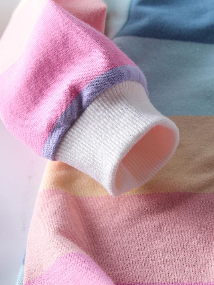 Adorable Autumn Baby Rainbow Hooded Onesies - dianjiang-