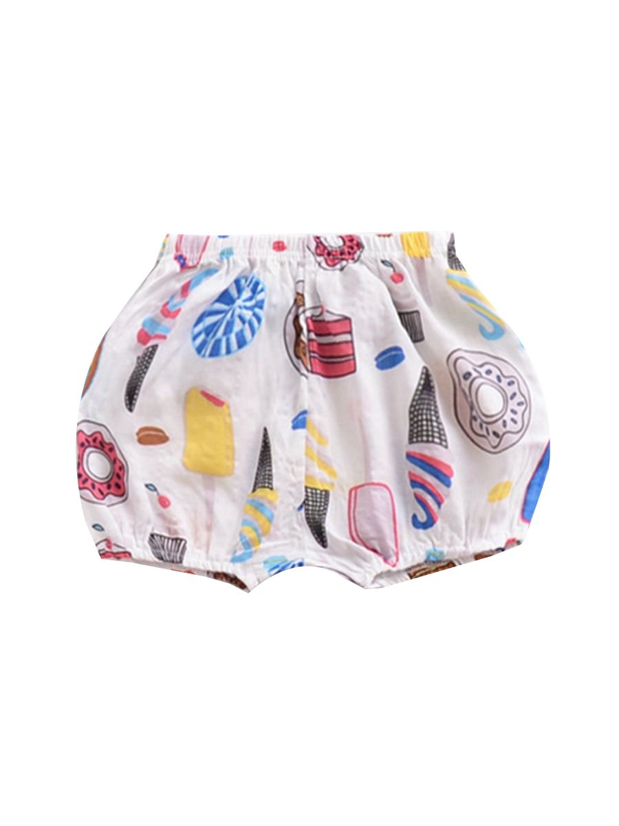 Floral Cartoon Print Infant Girls Boys Bloomers Baby Summer Shorts - dianjiang-