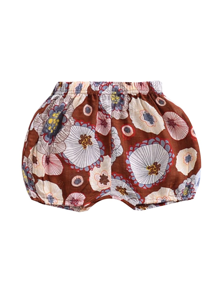 Floral Cartoon Print Infant Girls Boys Bloomers Baby Summer Shorts - dianjiang-