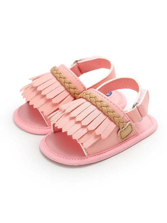 Baby Tassel Trim  Pre Walking Sandal - dianjiang-