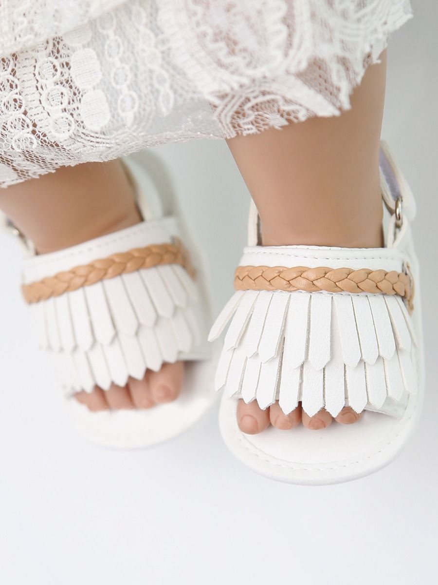 Baby Tassel Trim  Pre Walking Sandal - dianjiang-