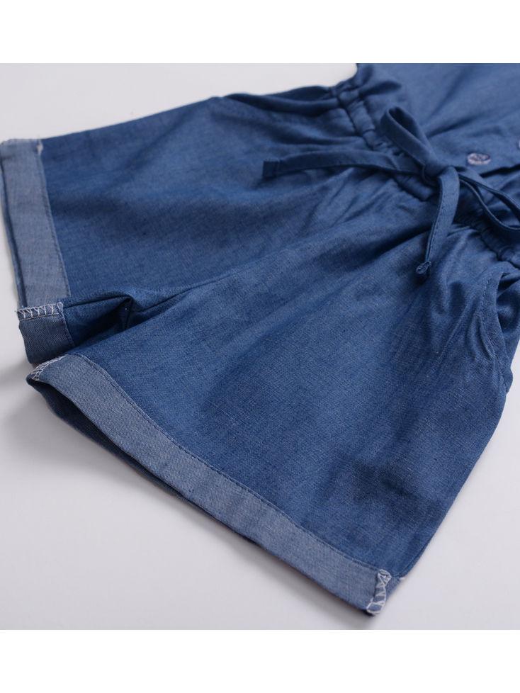 Baby Toddler Girl Elastic Waist Sleeveless Causal Jumpsuit - dianjiang-