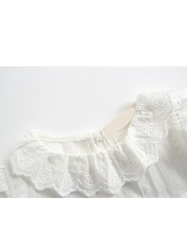 Cotton White Bodysuit Baby Toddler Girls Onesie - dianjiang-