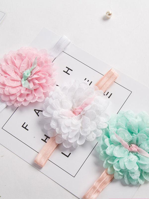 Big Flower Many Petals Headband Elastic Lace Head-wear - dianjiang-