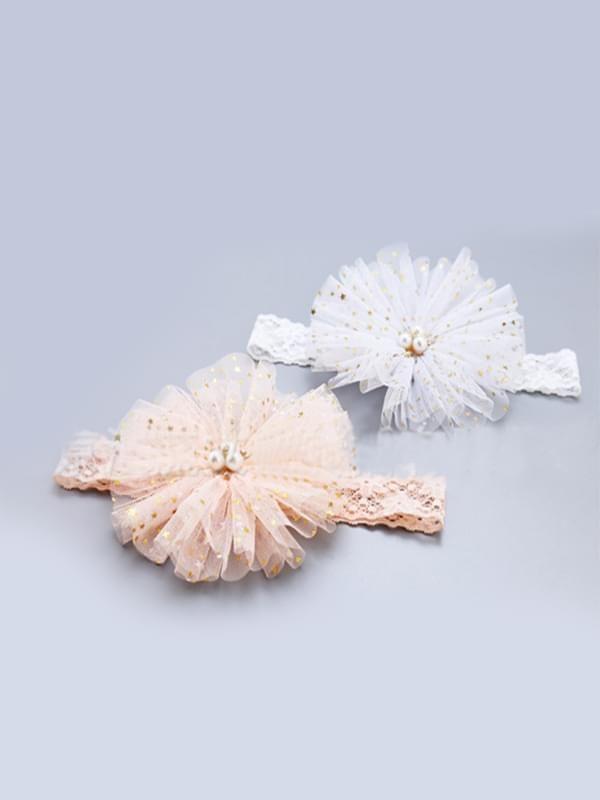 Big Flower Head-wear Lace Elastic Headband for Baby Toddler Girls - dianjiang-