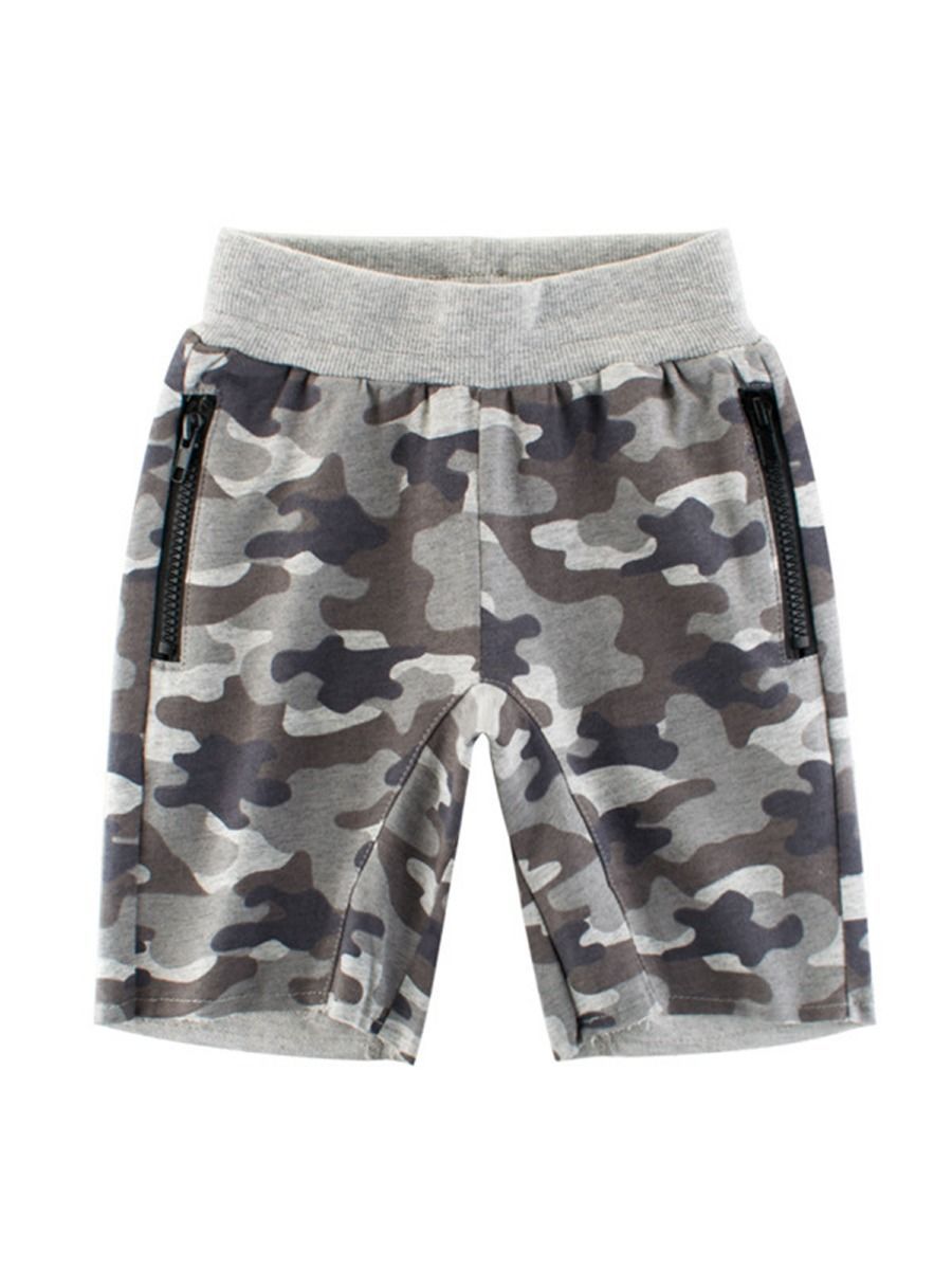 Fashion Camouflage Casual Shorts Big Little Boys Bottom - dianjiang-