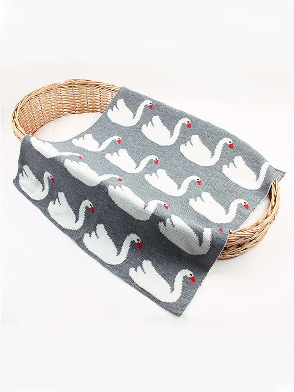Geese Knitted Acrylic Wrap Blankets for Infant Baby - dianjiang-