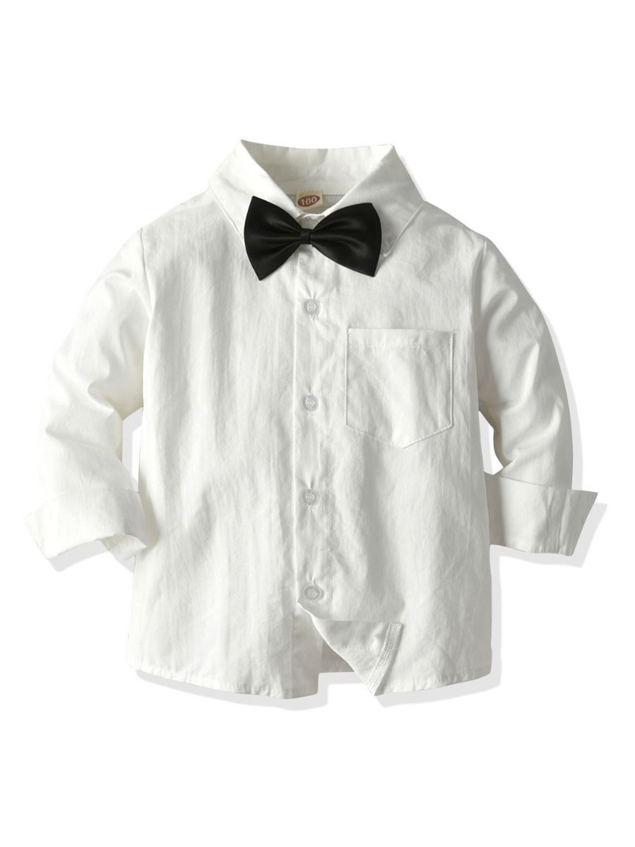 Trendy Autumn Toddler Boys 5-Piece Bow-Tie Party Wear Suit - dianjiang-