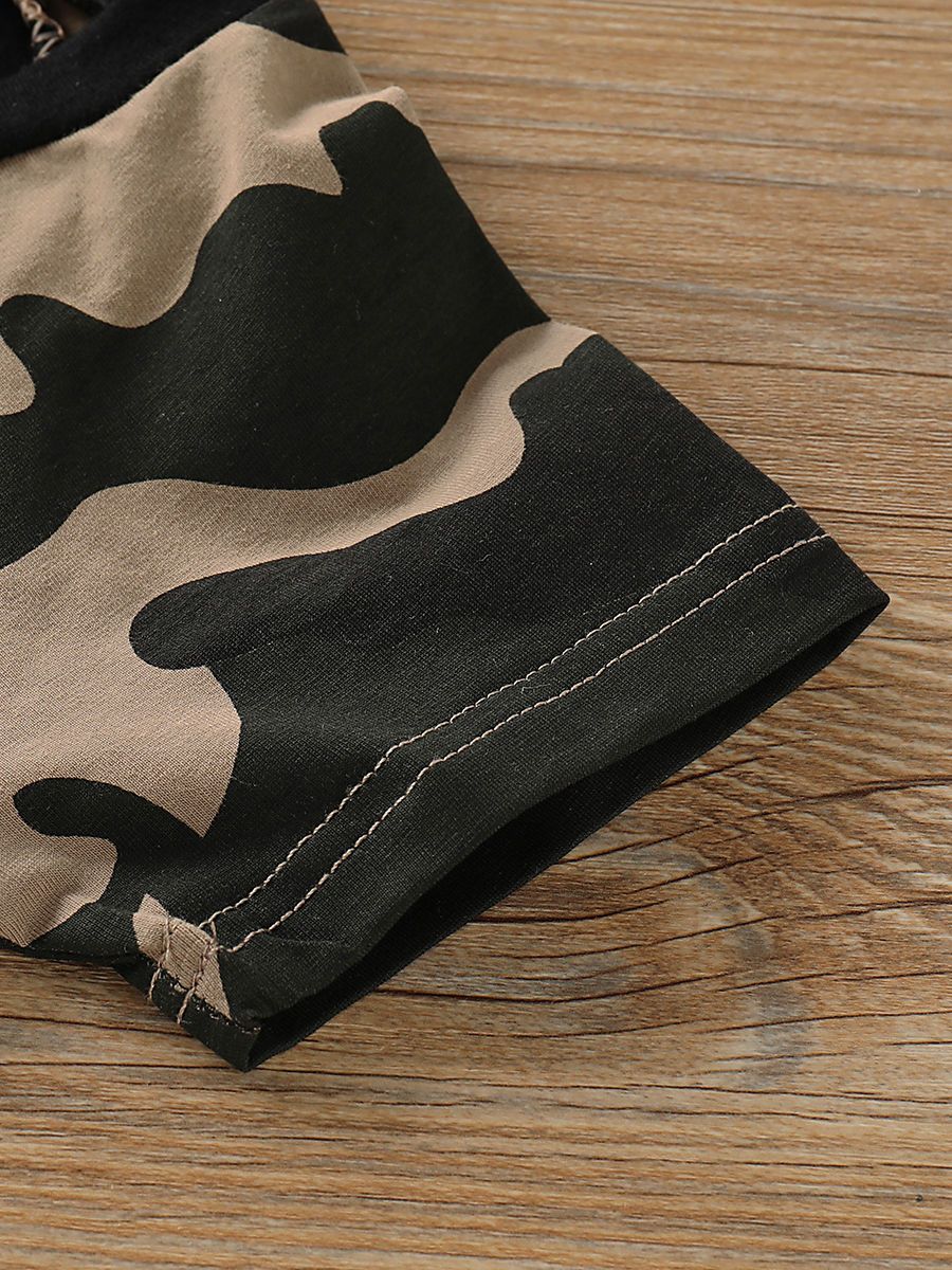 Baby Toddler Boy Camo Outfit T-shirt Matching Shorts - dianjiang-