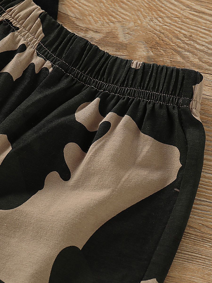 Baby Toddler Boy Camo Outfit T-shirt Matching Shorts - dianjiang-