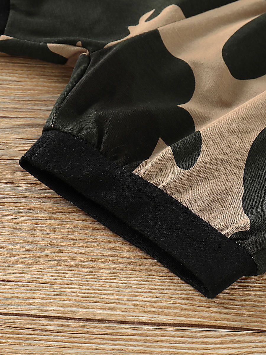 Baby Toddler Boy Camo Outfit T-shirt Matching Shorts - dianjiang-