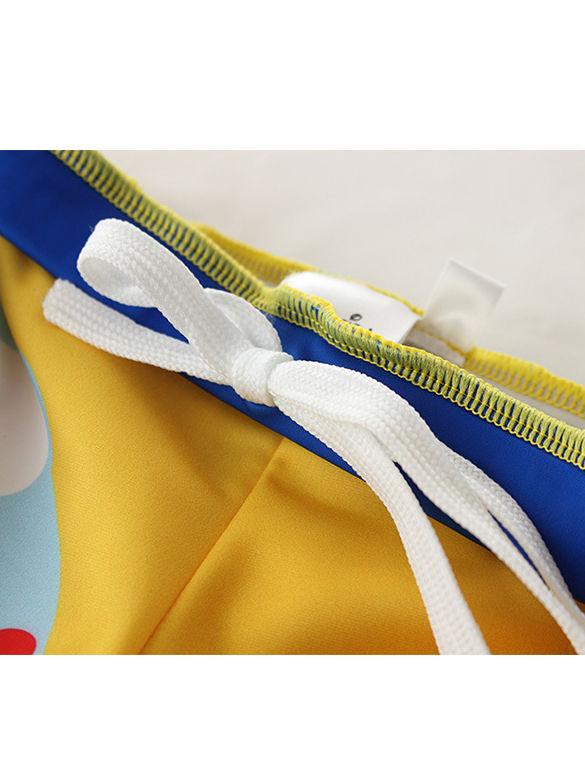 Toddler Big Kids 2-Piece Dinosaur Swimming Trunks with Swim Hat - dianjiang-