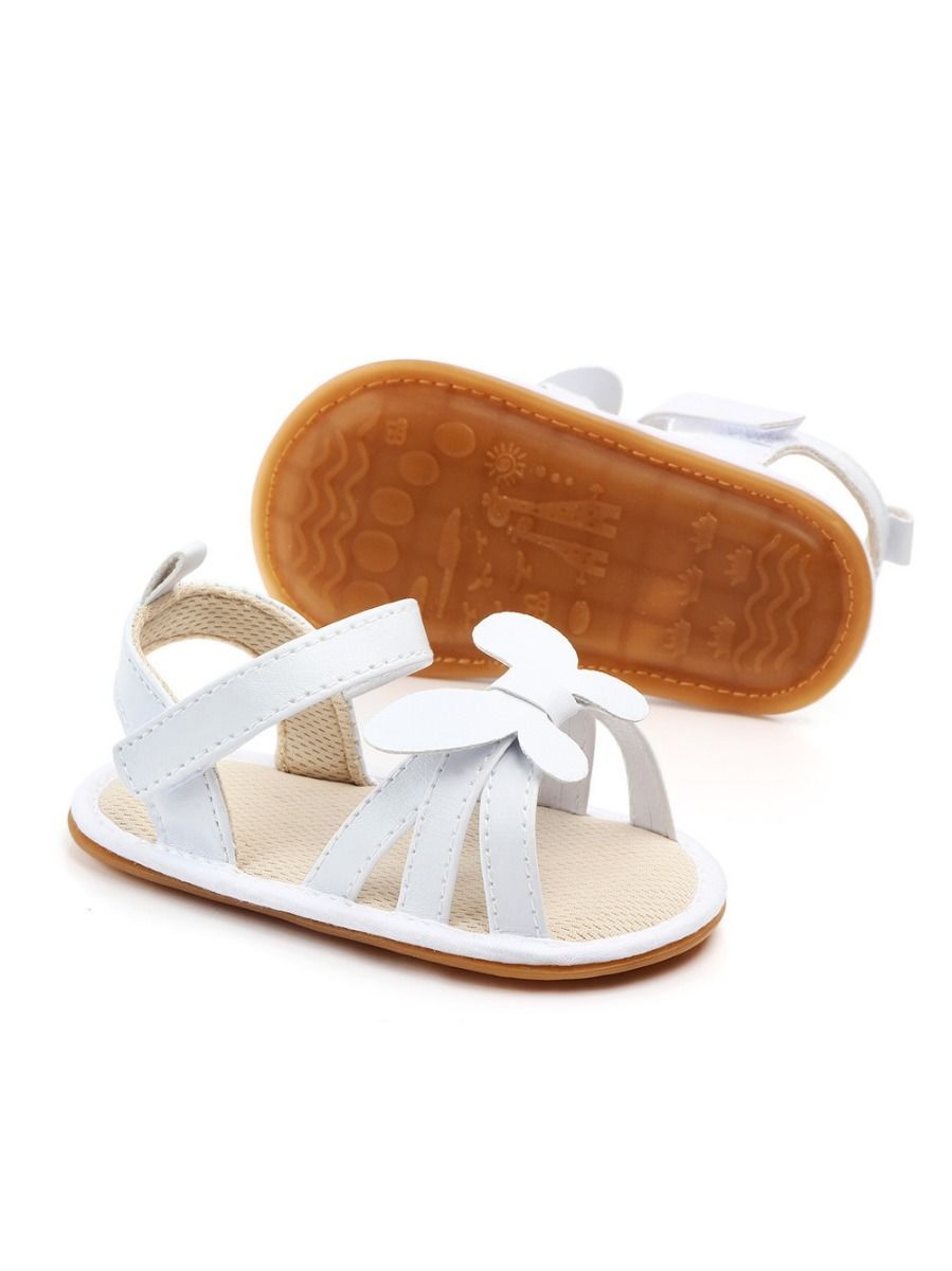 Butterfly Style White First Start Crib Sandals - dianjiang-