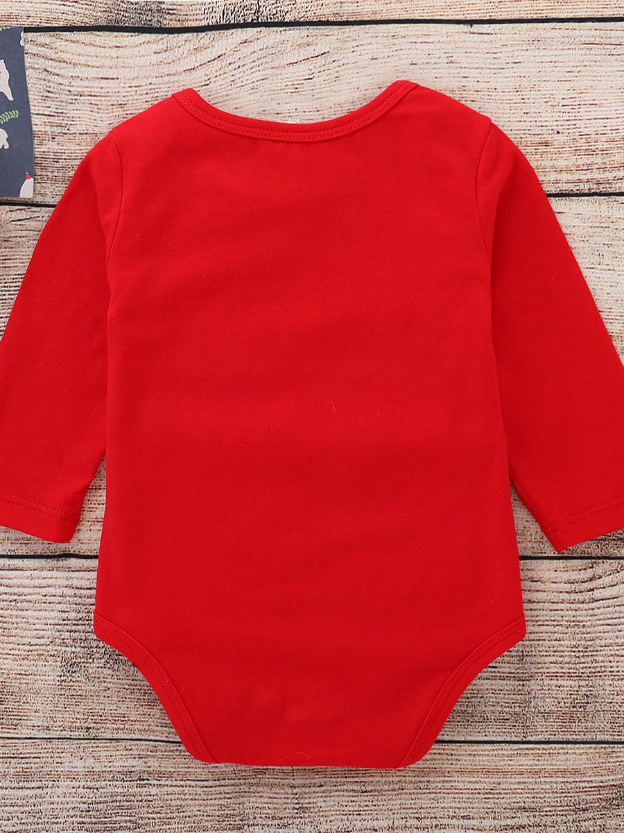 Xmas My 1ST CHRISTMAS Printed Infant Rompers Homewear - dianjiang-