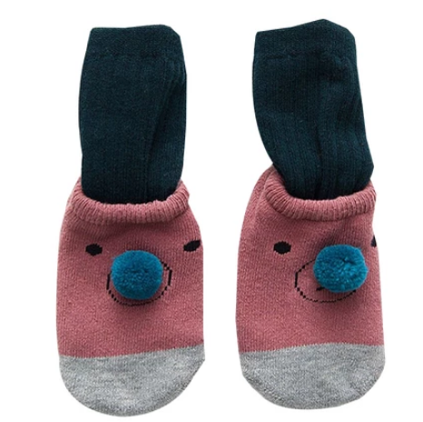 2 Pairs Cartoon Bear Detachable Socks Set for Baby Toddler Boys and Girls - dianjiang-