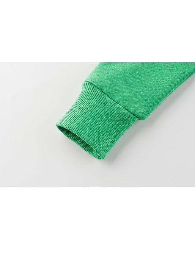 Cartoon Dinosaur Printed Fleece-lined Hoodie - dianjiang-