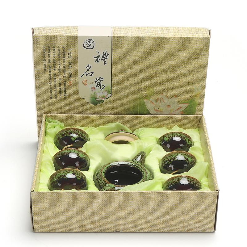 Chinese Kung Fu Tea Set Ceramic Glaze Teapot Porcelain Teaset Portable Tea Cups Of Tea Ceremony Teaware Sets Gift For Friend - dianjiang-