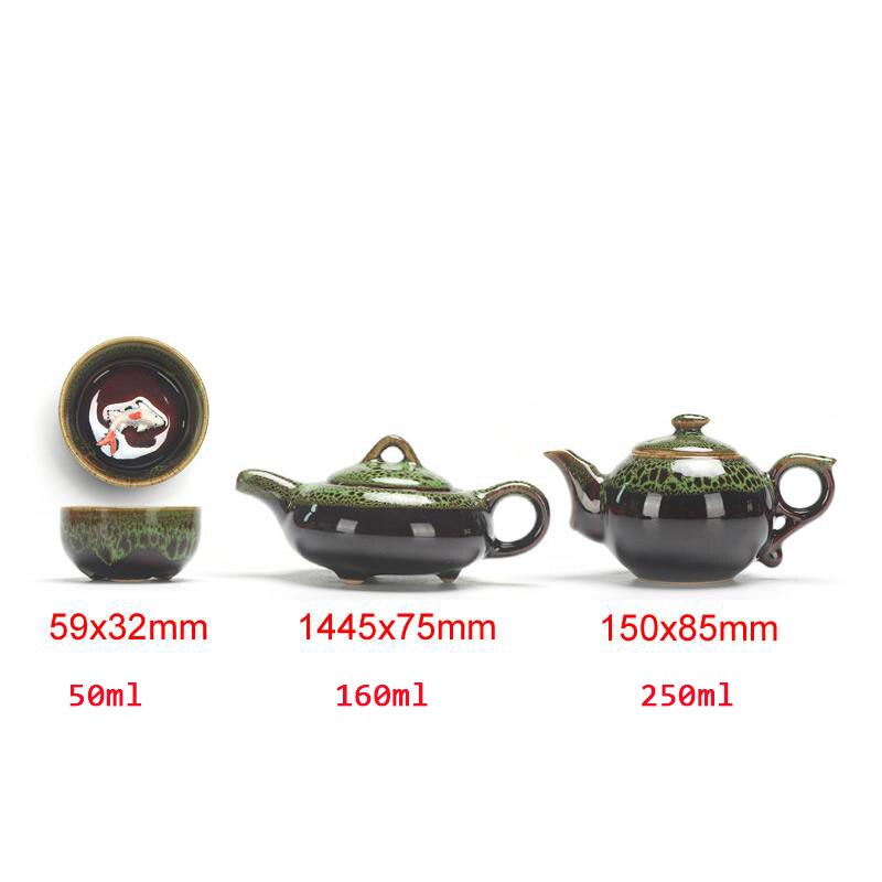 Chinese Kung Fu Tea Set Ceramic Glaze Teapot Porcelain Teaset Portable Tea Cups Of Tea Ceremony Teaware Sets Gift For Friend - dianjiang-