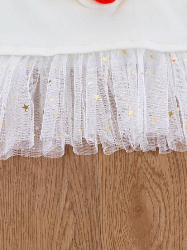 Christmas 2-Piece Set Deer Mesh Patchwork Top & Checked Pants - dianjiang-