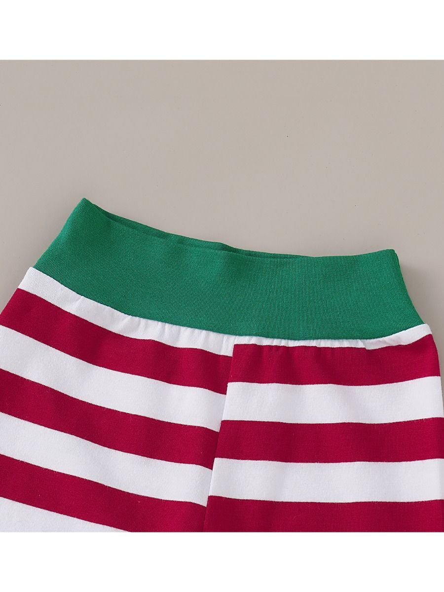 Christmas Baby 4-Piece Set Daddy Mommy's Favorite Gift Romper+Pants+Hat+Headband - dianjiang-