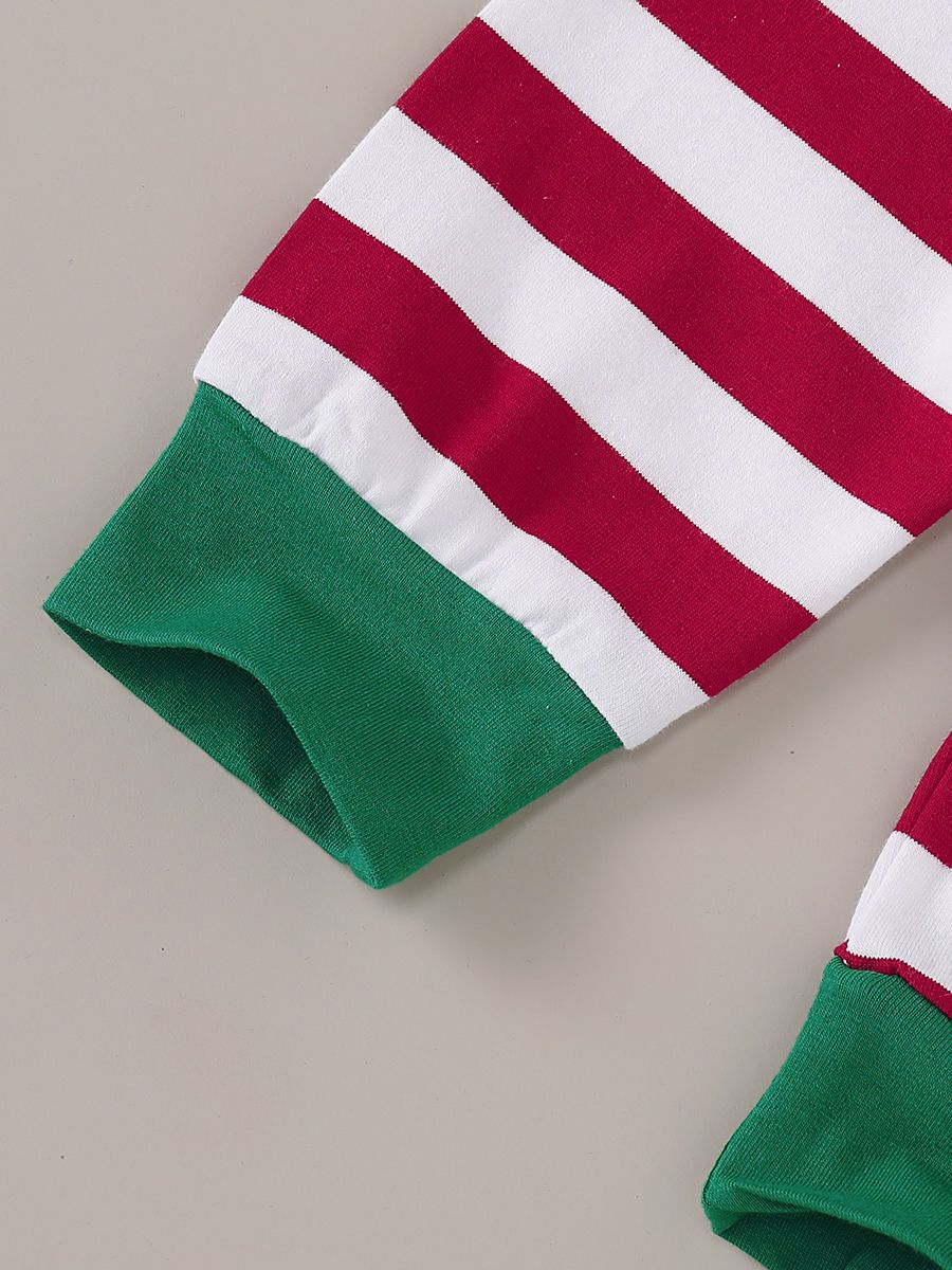 Christmas Baby 4-Piece Set Daddy Mommy's Favorite Gift Romper+Pants+Hat+Headband - dianjiang-