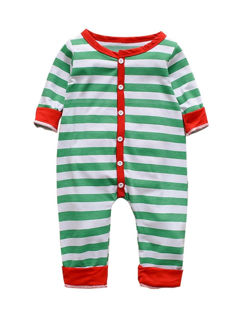 Christmas Baby Striped Overall - dianjiang-