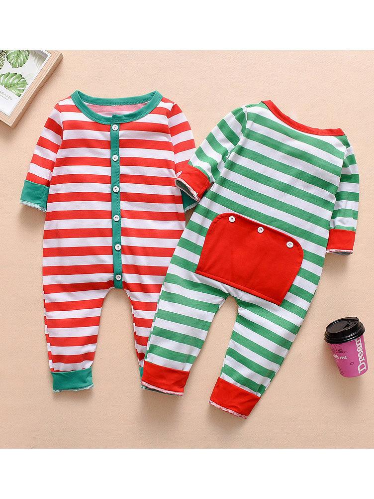 Christmas Baby Striped Overall - dianjiang-