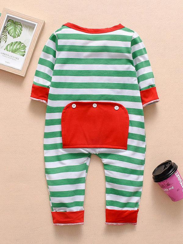 Christmas Baby Striped Overall - dianjiang-