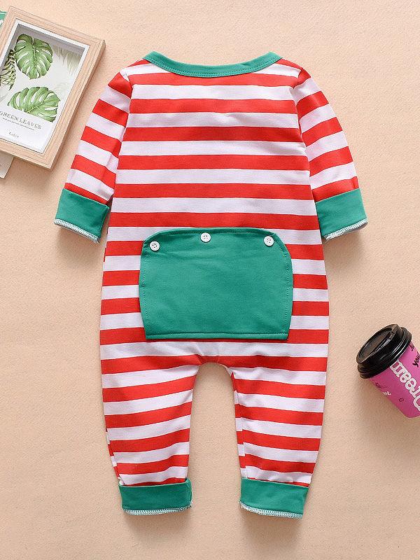 Christmas Baby Striped Overall - dianjiang-