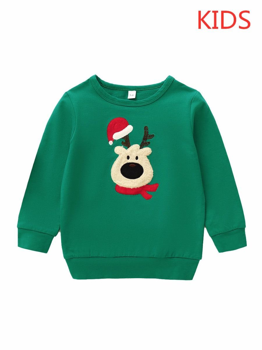 Christmas Deer Family Matching Sweatshirt Pullover - dianjiang-