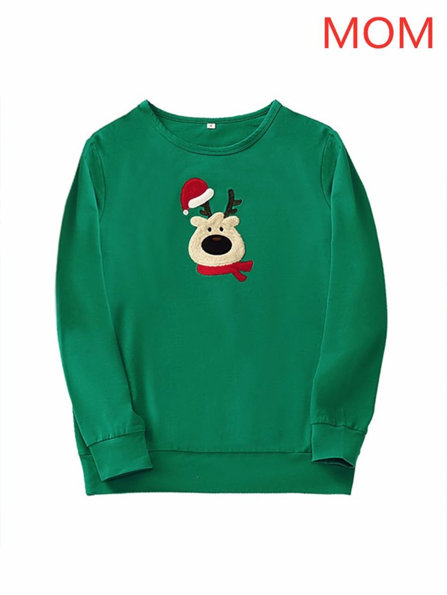 Christmas Deer Family Matching Sweatshirt Pullover - dianjiang-