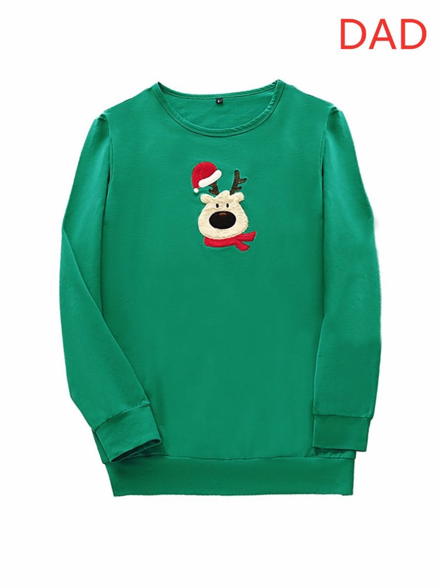 Christmas Deer Family Matching Sweatshirt Pullover - dianjiang-