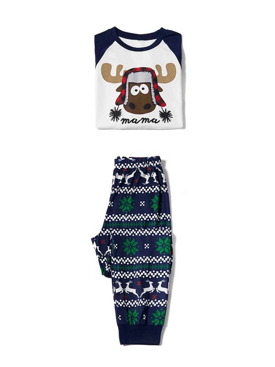 Adorable Christmas Reindeer Leisure Wear Family Matching - dianjiang-