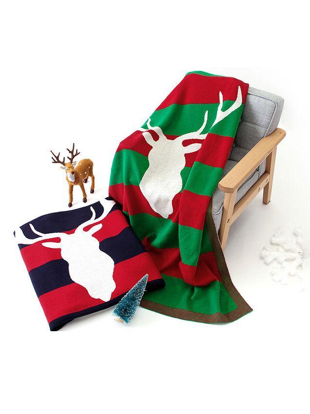 Christmas Reindeer Baby Kids Crochet Blanket - dianjiang-