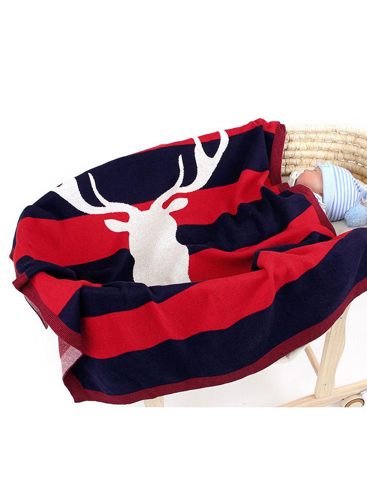Christmas Reindeer Baby Kids Crochet Blanket - dianjiang-