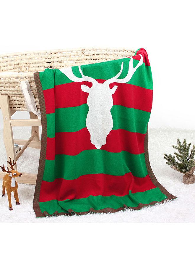 Christmas Reindeer Baby Kids Crochet Blanket - dianjiang-