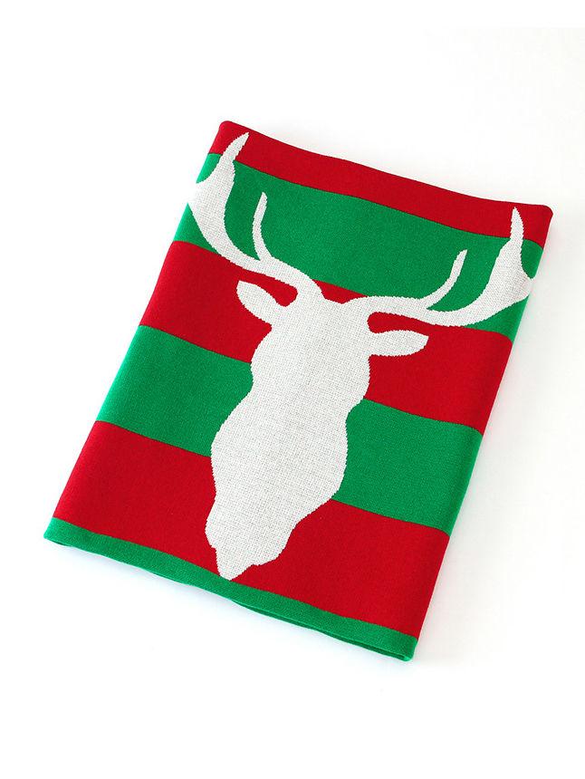 Christmas Reindeer Baby Kids Crochet Blanket - dianjiang-