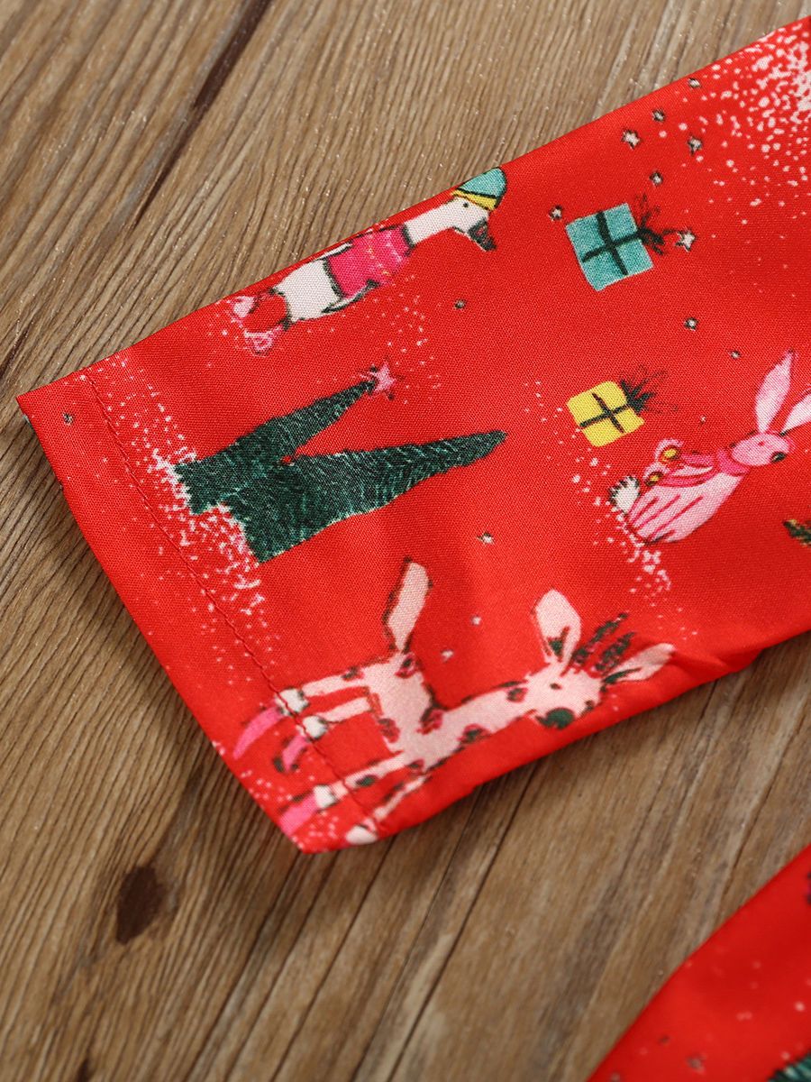 Christmas Theme Baby Toddler Girl Long-sleeved Dress - dianjiang-