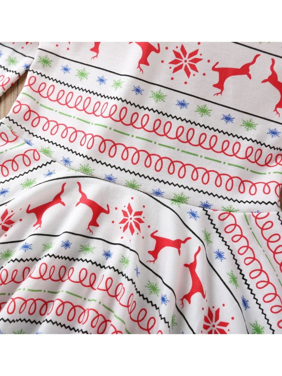 Christmas Toddler Girl Deer Dress - dianjiang-