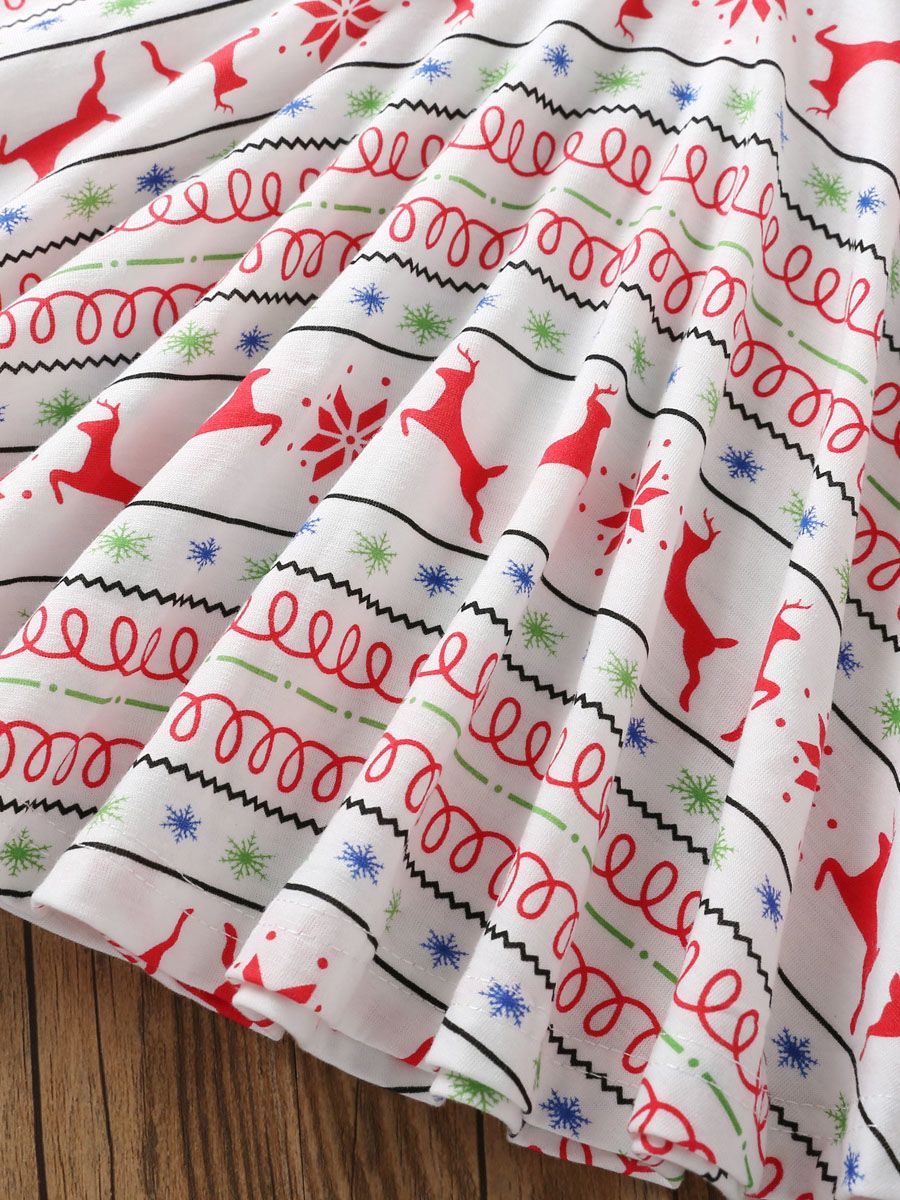 Christmas Toddler Girl Deer Dress - dianjiang-
