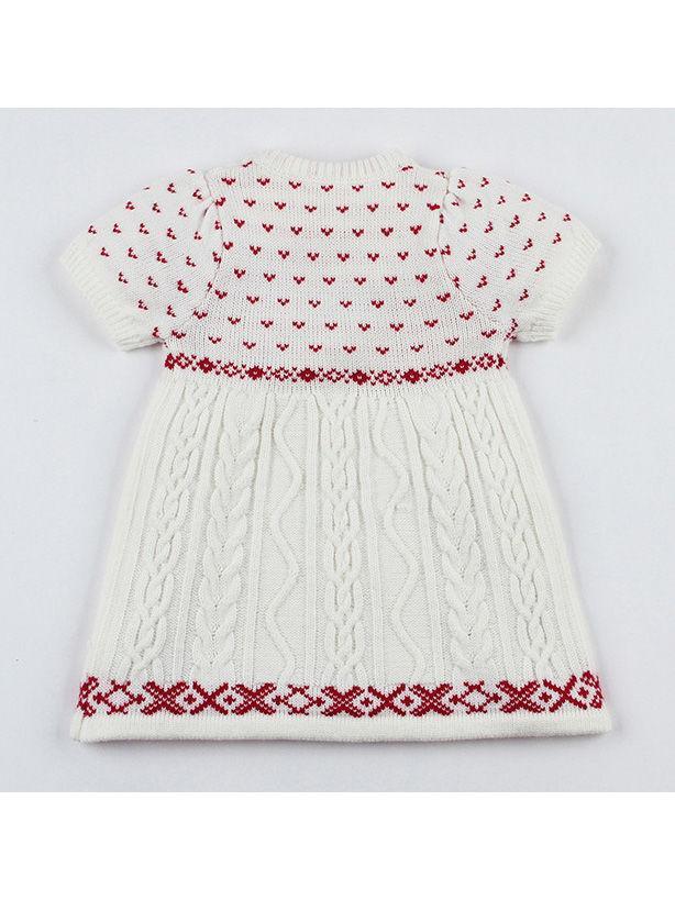 Christmas Tree Deer Crochet Knit Dress - dianjiang-