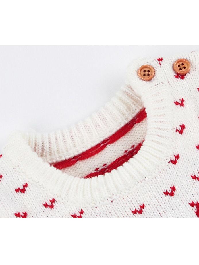Christmas Tree Deer Crochet Knit Dress - dianjiang-