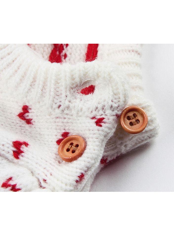 Christmas Tree Deer Crochet Knit Dress - dianjiang-