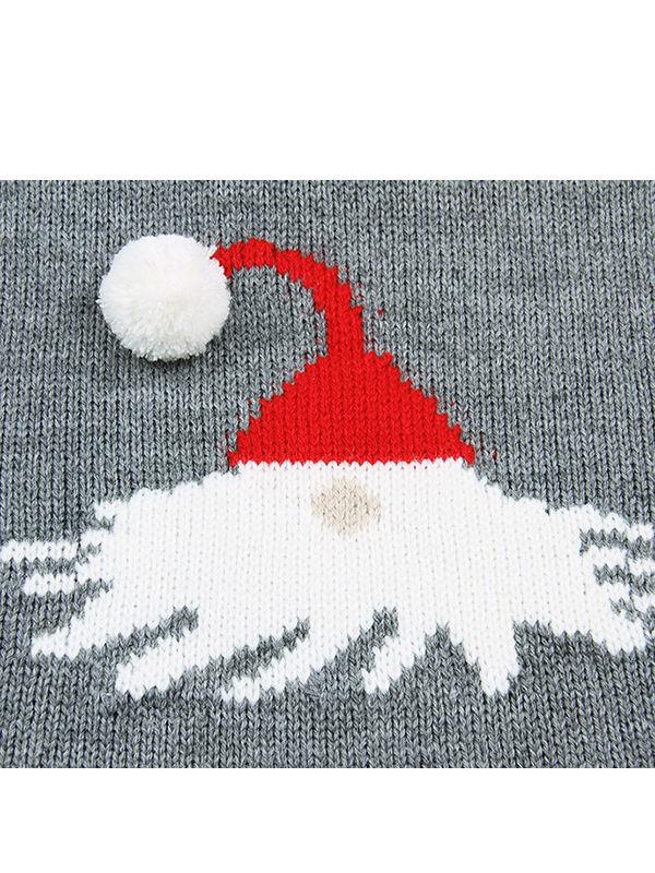 Christmas Pom Hat Baby Crochet Onesies Overall - dianjiang-