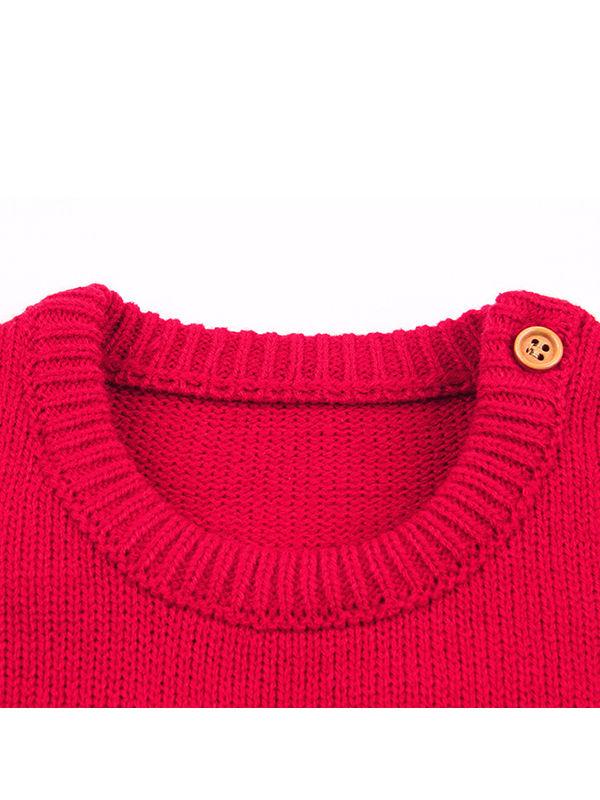 Christmas Pom Hat Baby Crochet Onesies Overall - dianjiang-