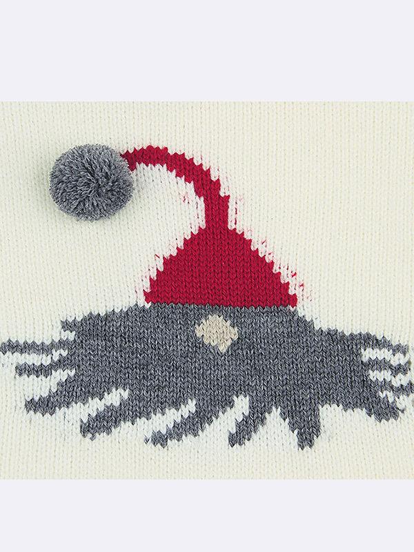 Christmas Pom Hat Baby Crochet Onesies Overall - dianjiang-