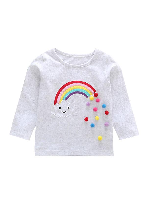 Colorful Venonats Rainbow Baby Toddler Long Sleeves Top T-shirt - dianjiang-