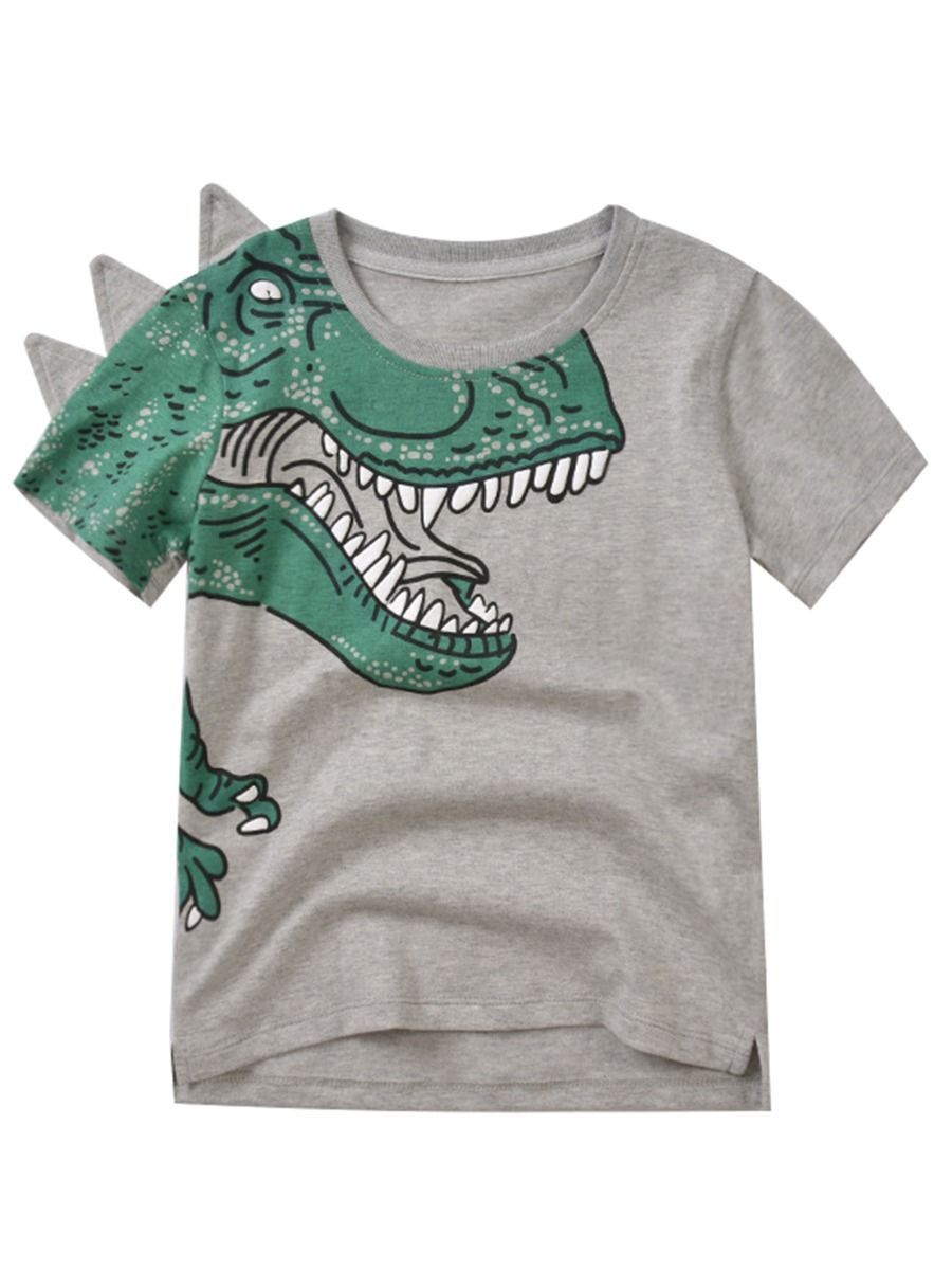 Cool Dinosaur T-shirt for Toddler Big Boys - dianjiang-