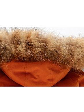 Cool Toddler Girls Faux Fur Trim Elastic Waist Parka Coat - dianjiang-