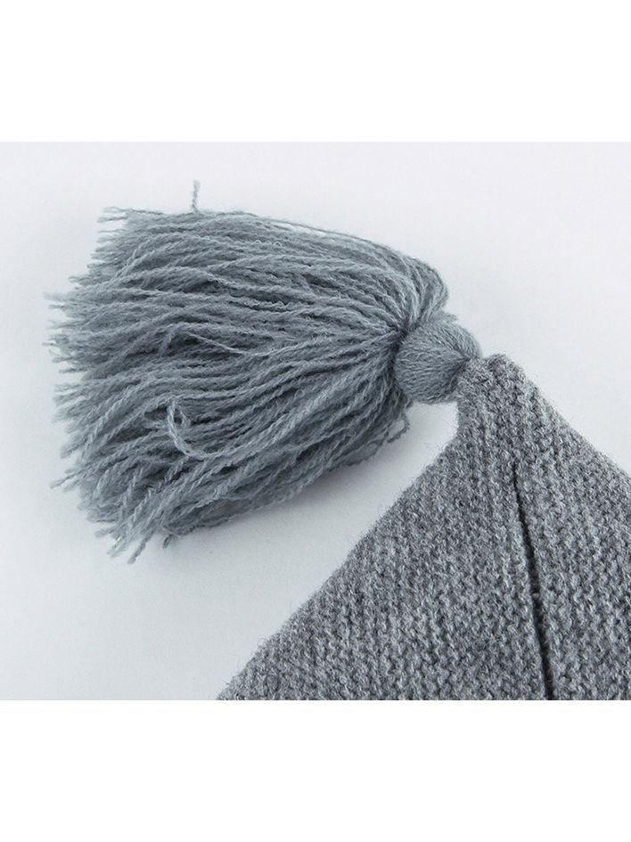 Solid Color Crochet Hooded Poncho For Toddler Kids - dianjiang-